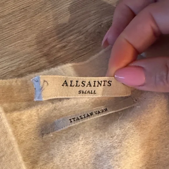 All Saints Vika Cardigan in Cream - Picture 4 of 4